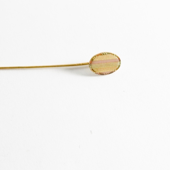Antique Victorian 14K Gold TOP  Stick Pin - Picture 2 of 3